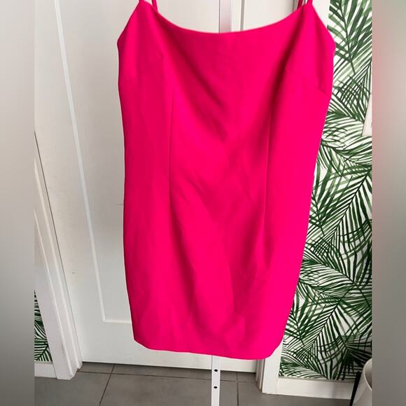 Milly Hot Pink Lucy Mini Dress Size 2 - Picture 5 of 9